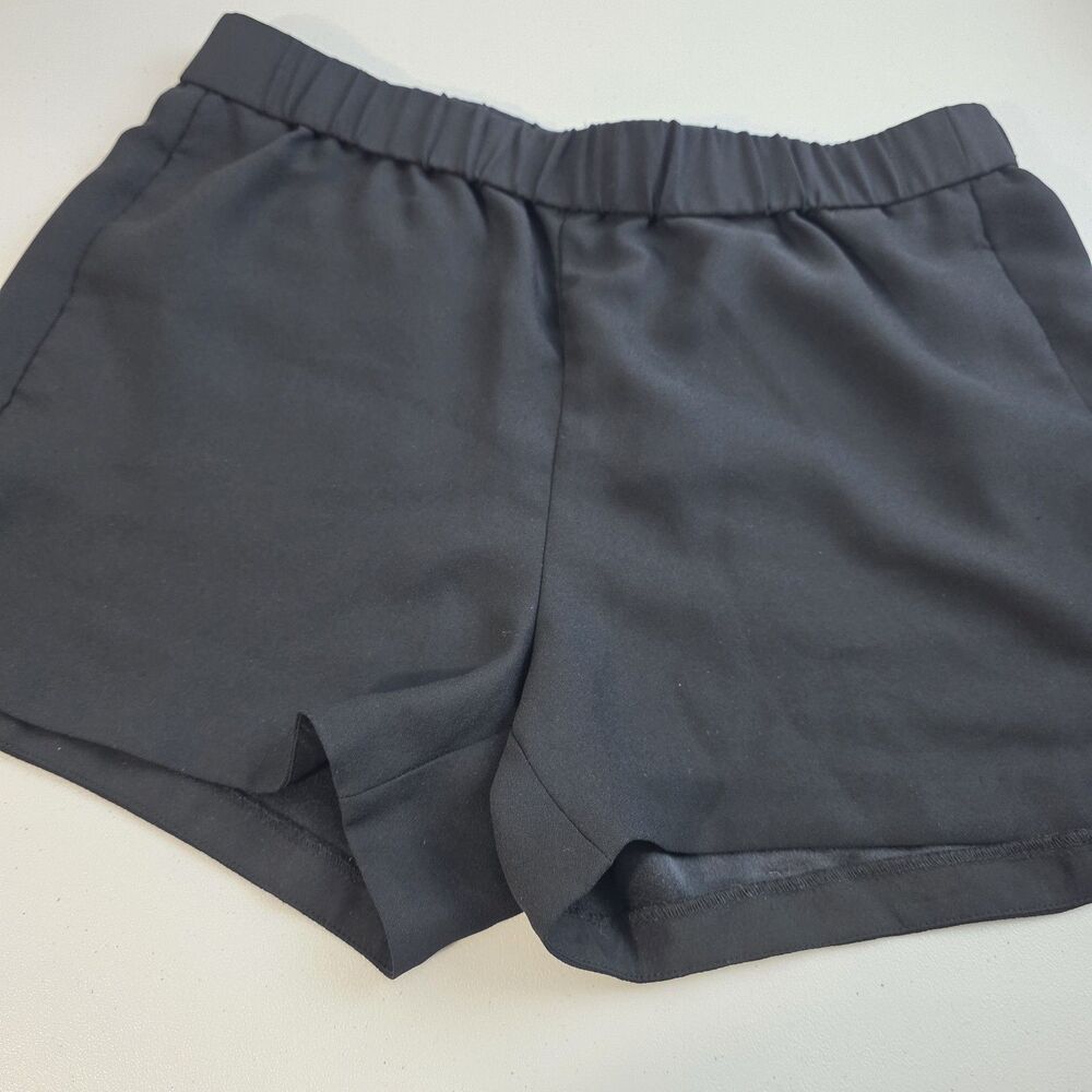 Madewell Shorts Women's M Black Inseam Pockets Stretch Elastic Waist Classic